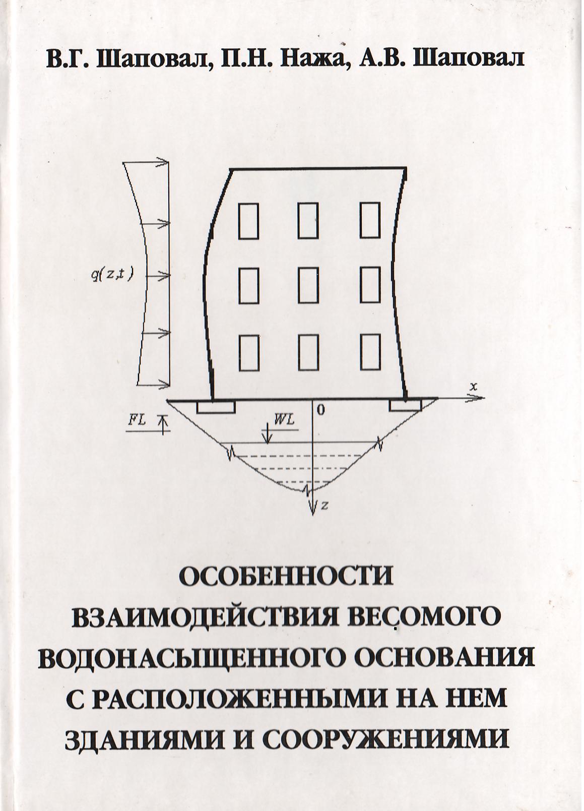 Особенности взаимодействия весомого водонасыщенного основания с расположенными на нем зданиями и сооружениями